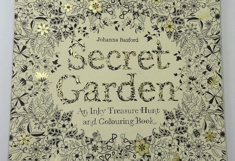 Book titled: Secret Garden. an inky treasure hunt and colouring book