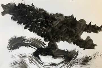 Painting of a crow