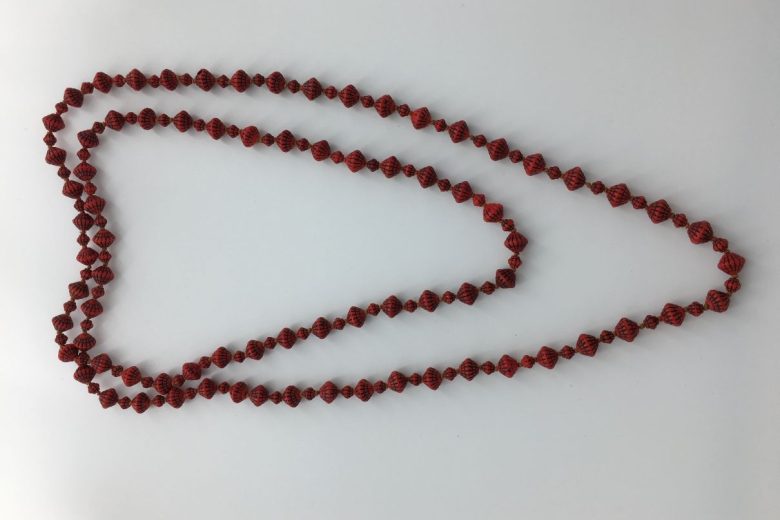 Red beaded necklace