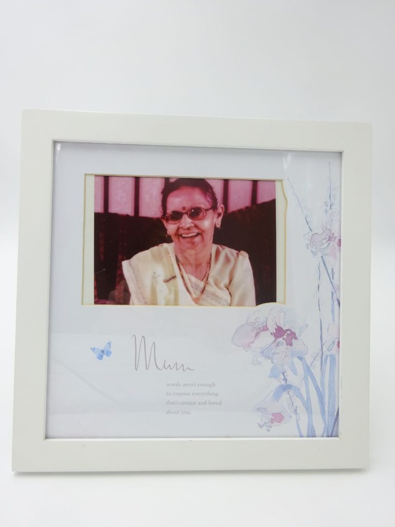 Photo in a frame of Sheetal's grandmother