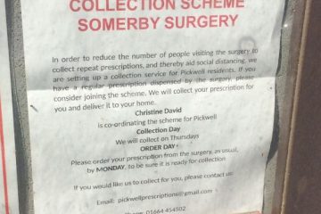 Somerby surgery notice for prescription collection service