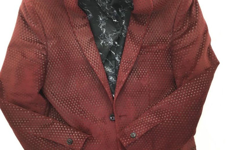 Red formal jacket