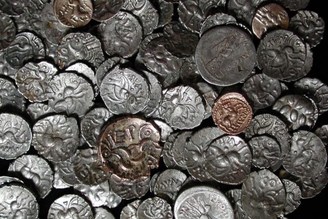 Old coins from the hallaton treasure