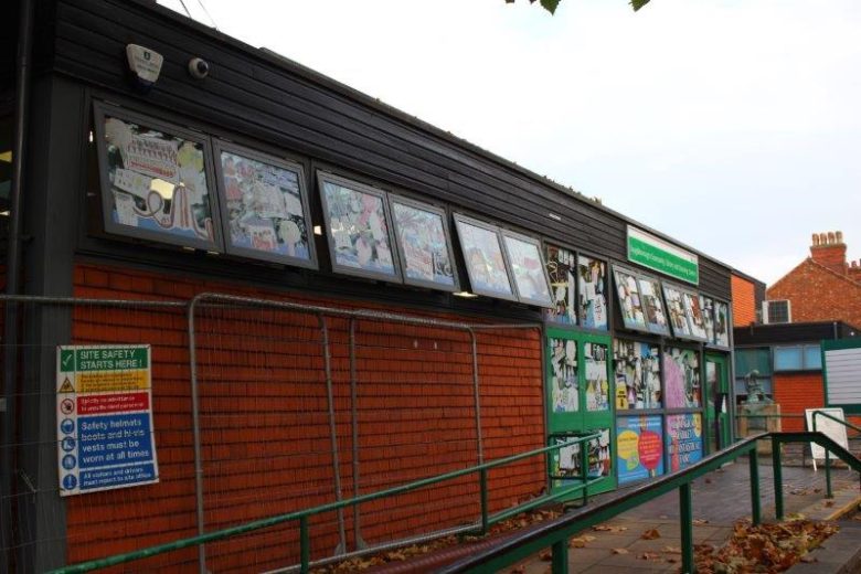 Library window art display