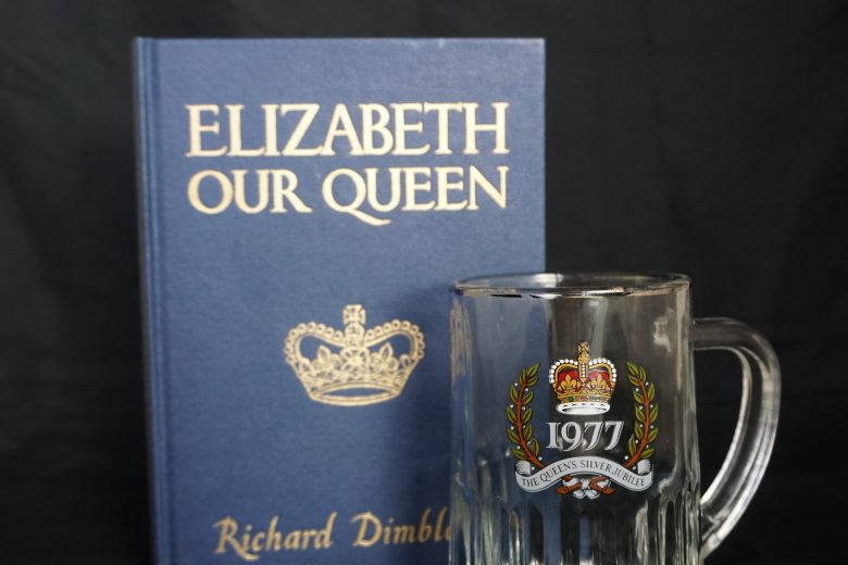 Coronation book and tankard together