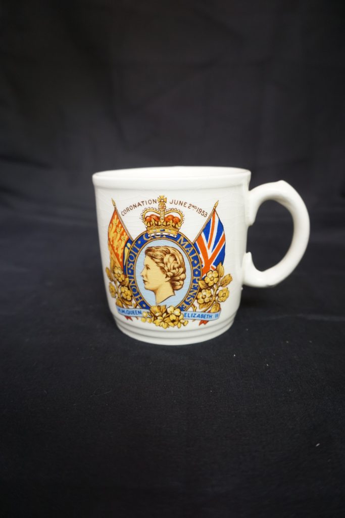 Queen Elizabeth coronation mug