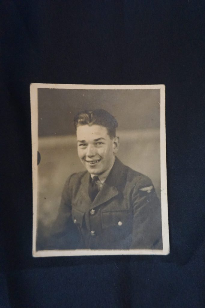 John's RAF photo as a young man