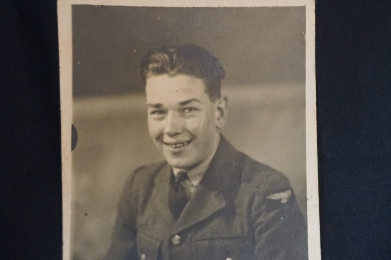 John's RAF photo as a young man
