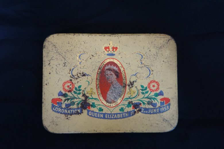 Queen Elizabeth coronation tin