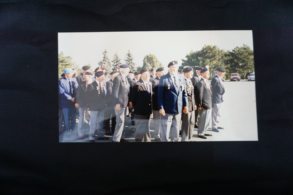 Valerie's husband John with a group of other Korean war veterans