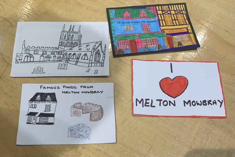 Postcard examples.